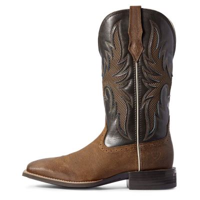 Ariat Sport Breezy VentTEK - Western Laarzen Bruin / Olijfgroen Heren - 11129-643